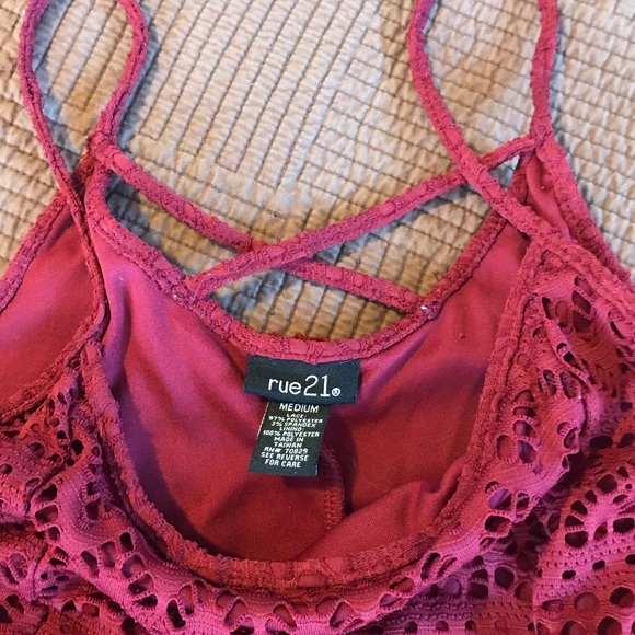 Rue 21 Medium maroon dress - Picture 4 of 4